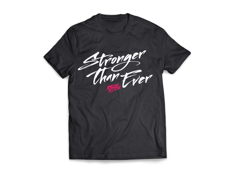 'Stronger Than Ever' T-Shirt (Charcoal Grey)